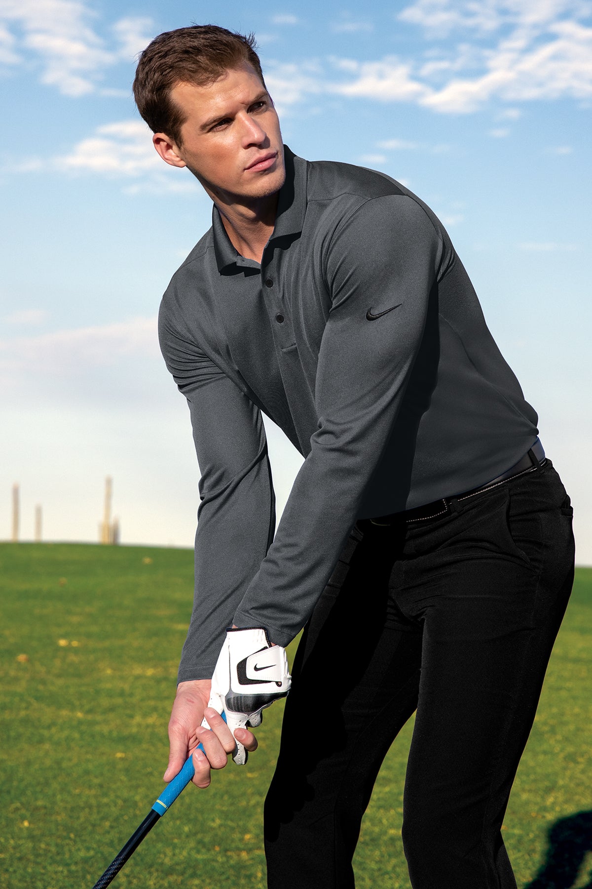 Nike Dri-FIT Micro Pique 2.0 Long Sleeve Polo | NKDC2104 - The Lemon Print & Design Studio 