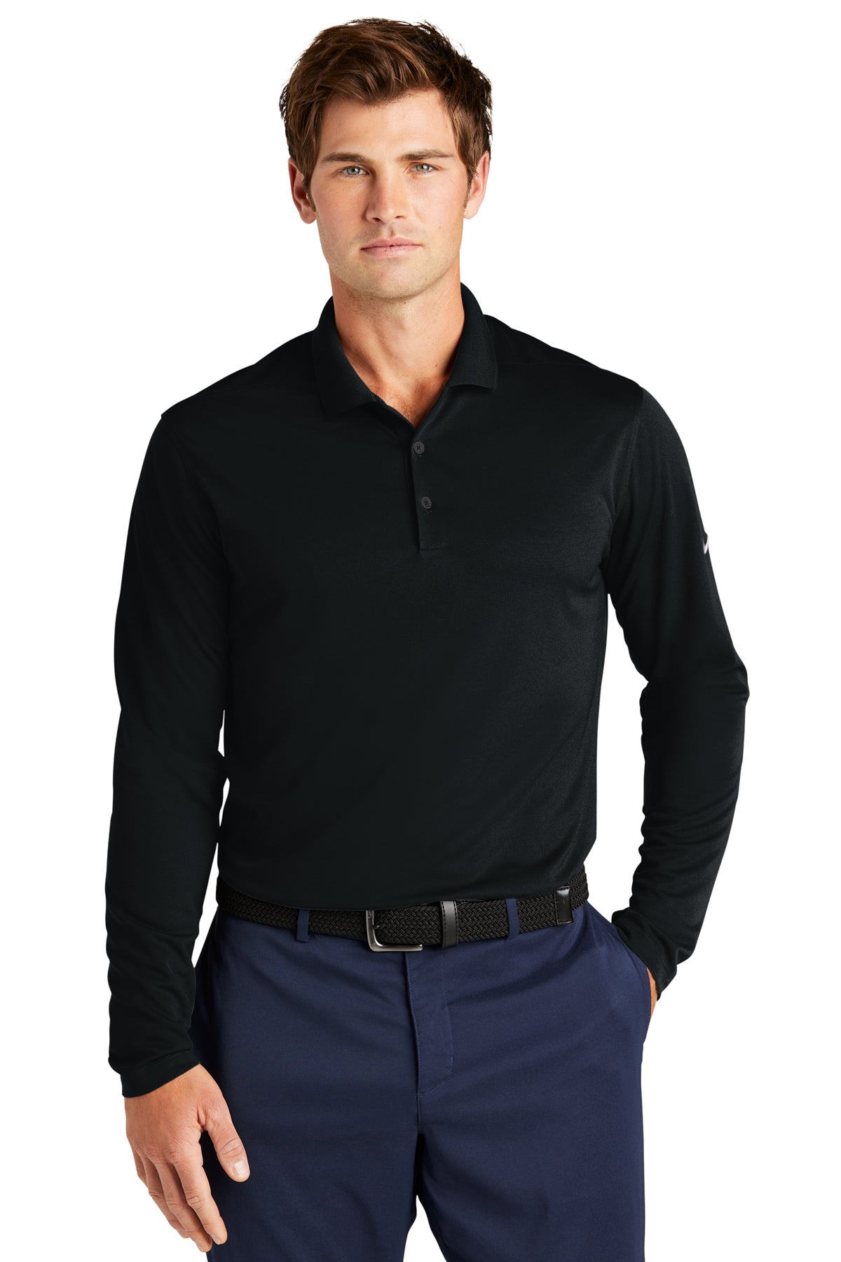 Nike Dri-FIT Micro Pique 2.0 Long Sleeve Polo | NKDC2104 - The Lemon Print & Design Studio 