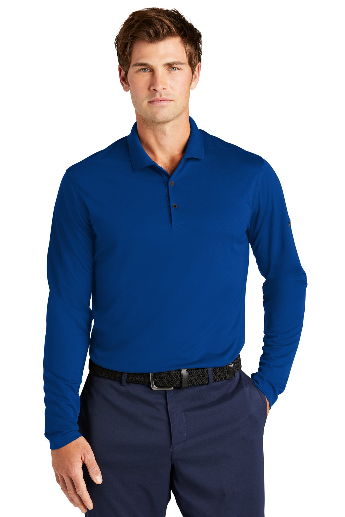 Nike Dri-FIT Micro Pique 2.0 Long Sleeve Polo | NKDC2104 - The Lemon Print & Design Studio 