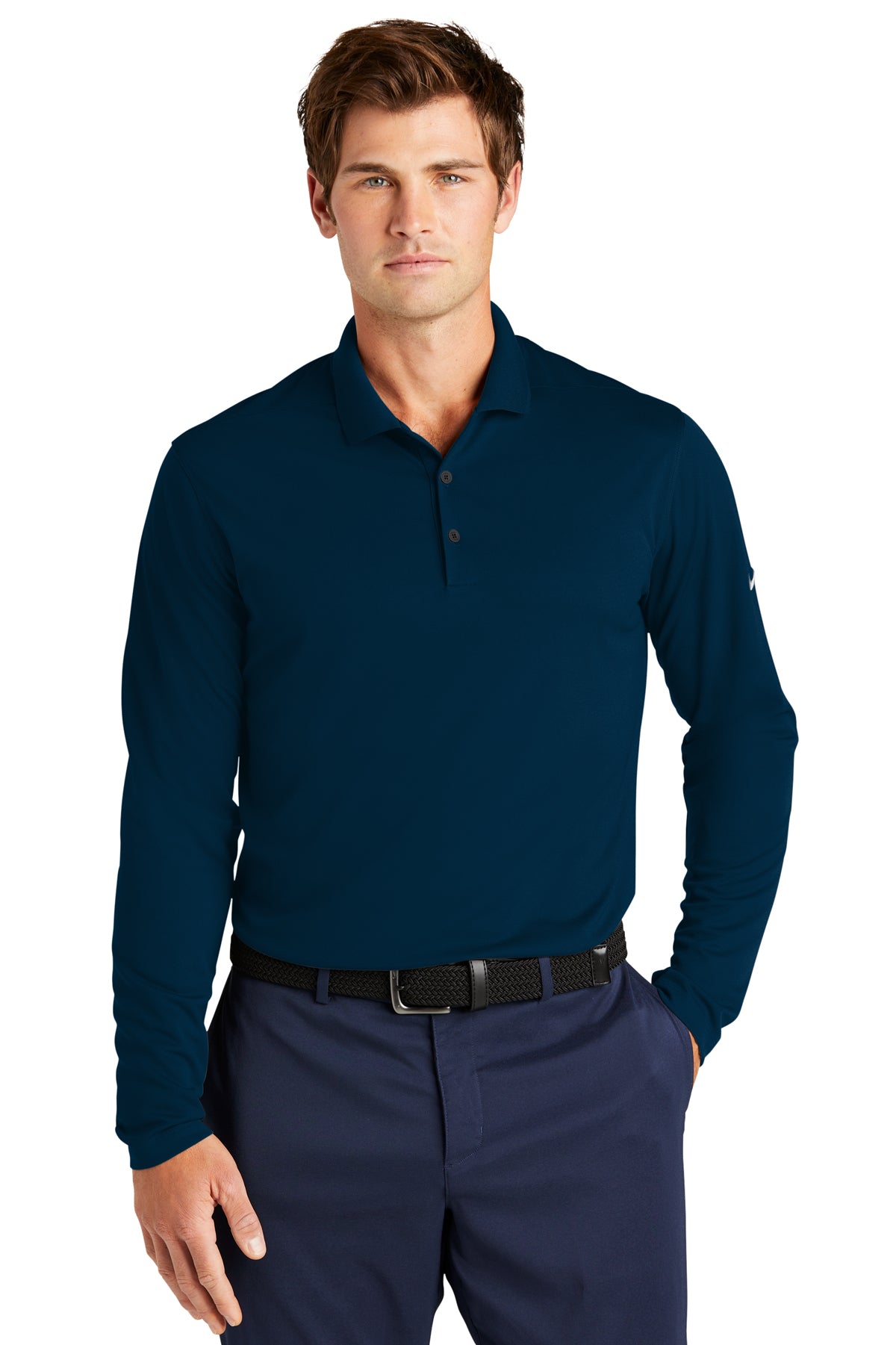 Nike Dri-FIT Micro Pique 2.0 Long Sleeve Polo | NKDC2104 - The Lemon Print & Design Studio 