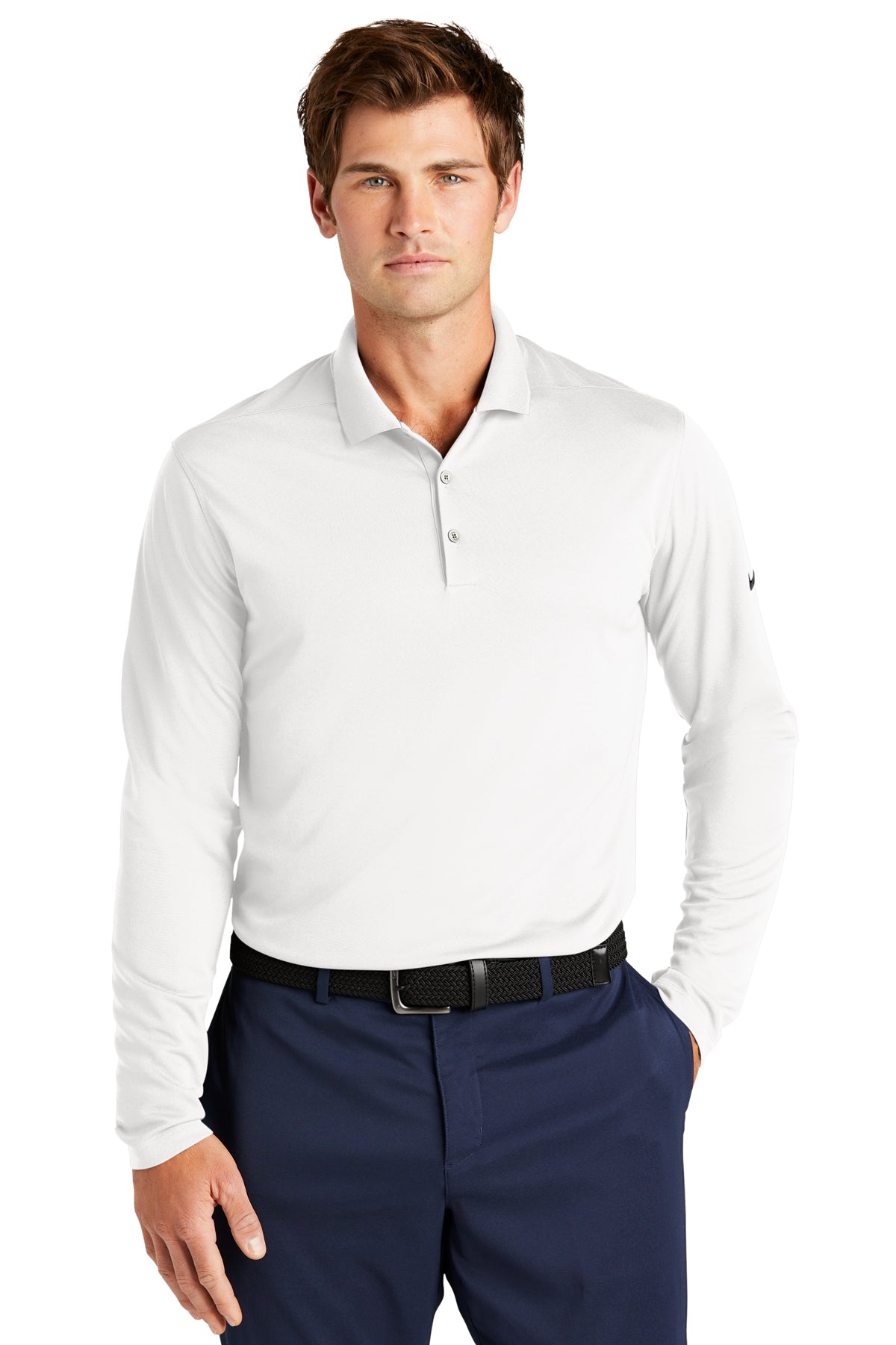 Nike Dri-FIT Micro Pique 2.0 Long Sleeve Polo | NKDC2104 - The Lemon Print & Design Studio 