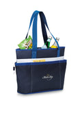 Vineyard Insulated Tote - Navy Blue | Custom Branded | Lemon Print
