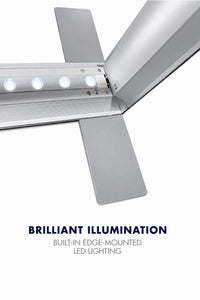 20ft Premium SEG Light Box Display with LED Backlit Frame