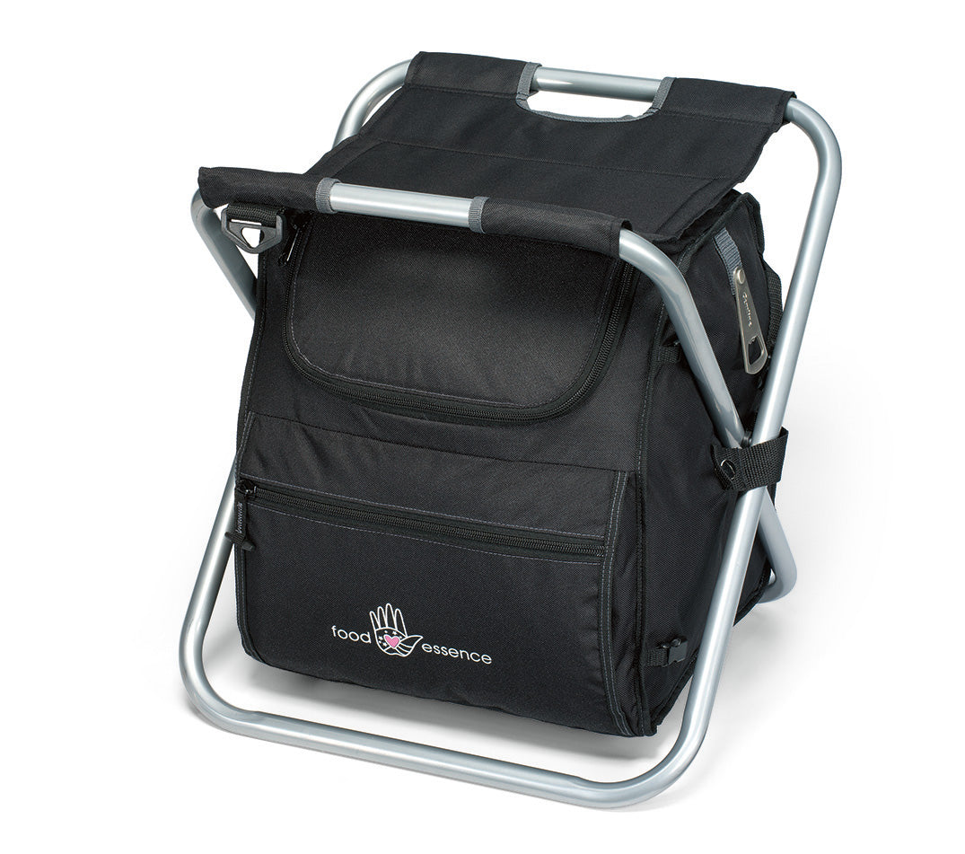 Deluxe Spectator Cooler Chair - Black | Custom Branded | Lemon Print