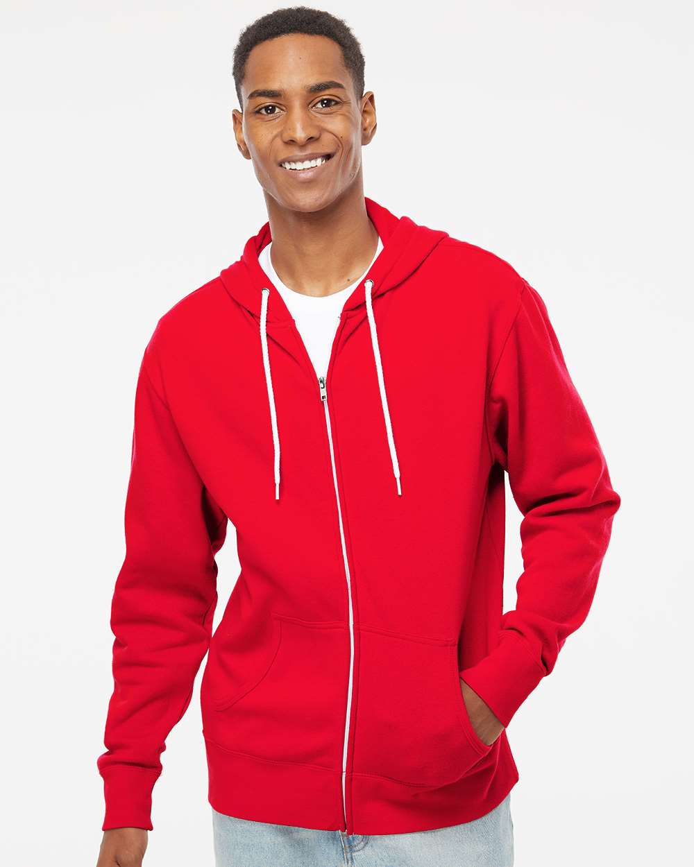 Independent Trading Co. Lightweight Full-Zip Hooded Sweatshirt | AFX90UNZ - The Lemon Print & Design Studio 