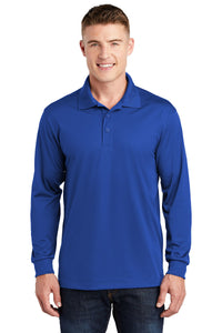 Sport-Tek® Long Sleeve Micropique Sport-Wick® Polo | ST657 - The Lemon Print & Design Studio 