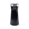 Aviana™ Harlow Double Wall Stainless Carafe - 34 Oz. - Black Opaque Gloss | Custom Branded | Lemon Print