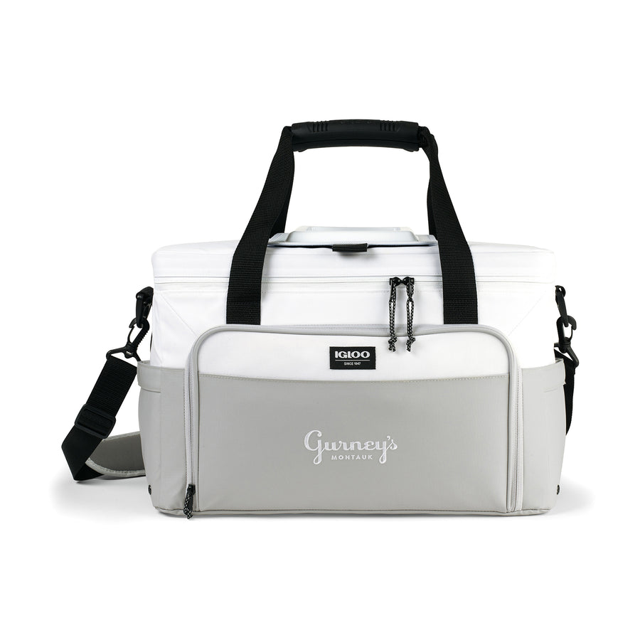 Igloo® Seadrift™ Coast Cooler - White-Grey | Custom Branded | Lemon Print