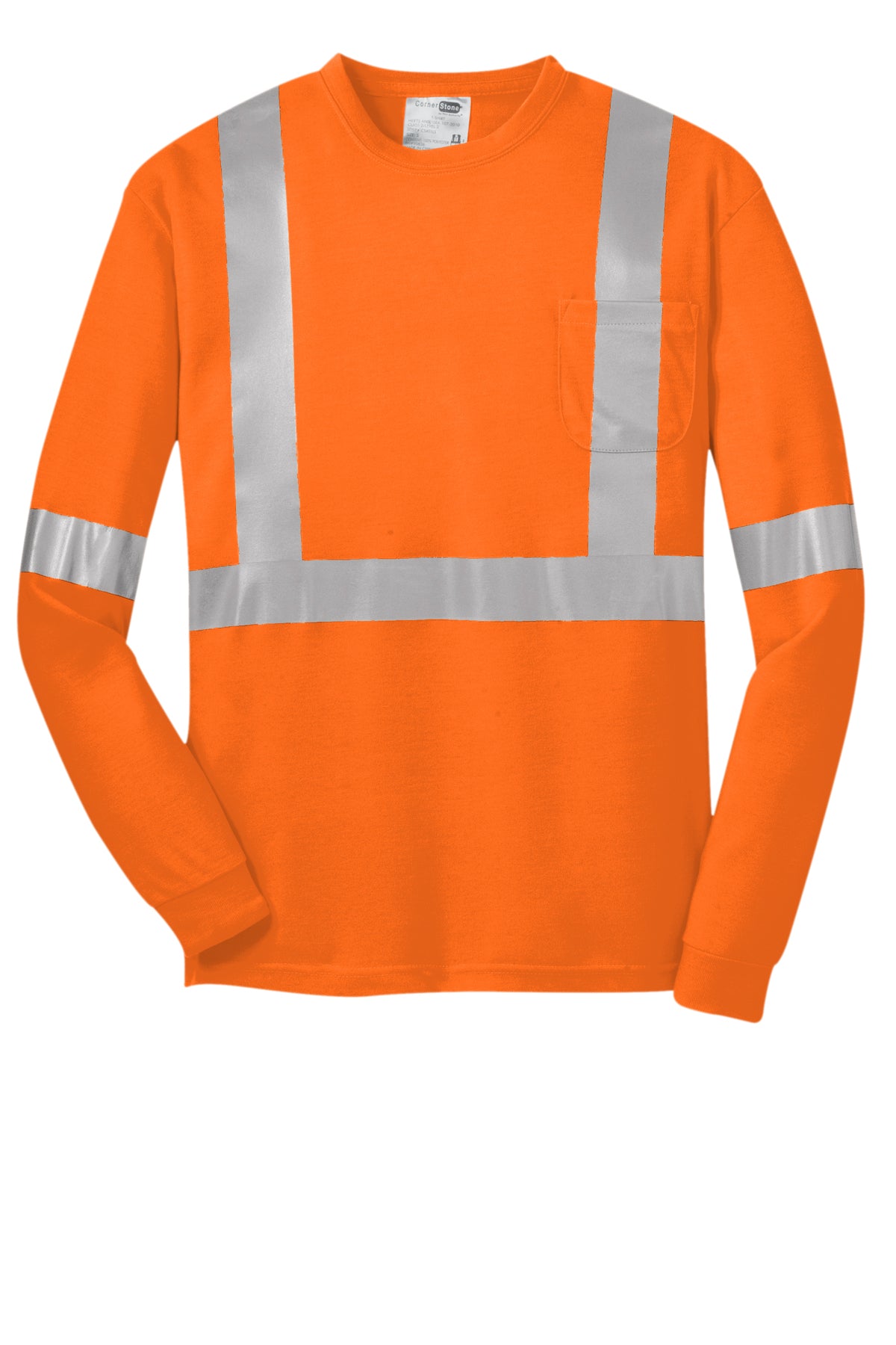 CornerStone® ANSI 107 Class 2 Long Sleeve Safety T-Shirt | CS401LS - The Lemon Print & Design Studio 