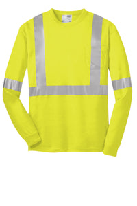 CornerStone® ANSI 107 Class 2 Long Sleeve Safety T-Shirt | CS401LS - The Lemon Print & Design Studio 