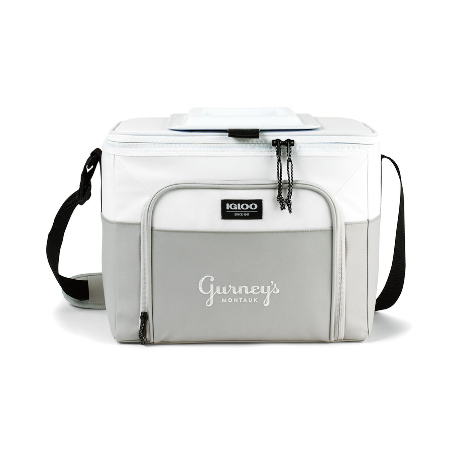Igloo® Seadrift™ Hard Lined Cooler - White-Grey | Custom Branded | Lemon Print
