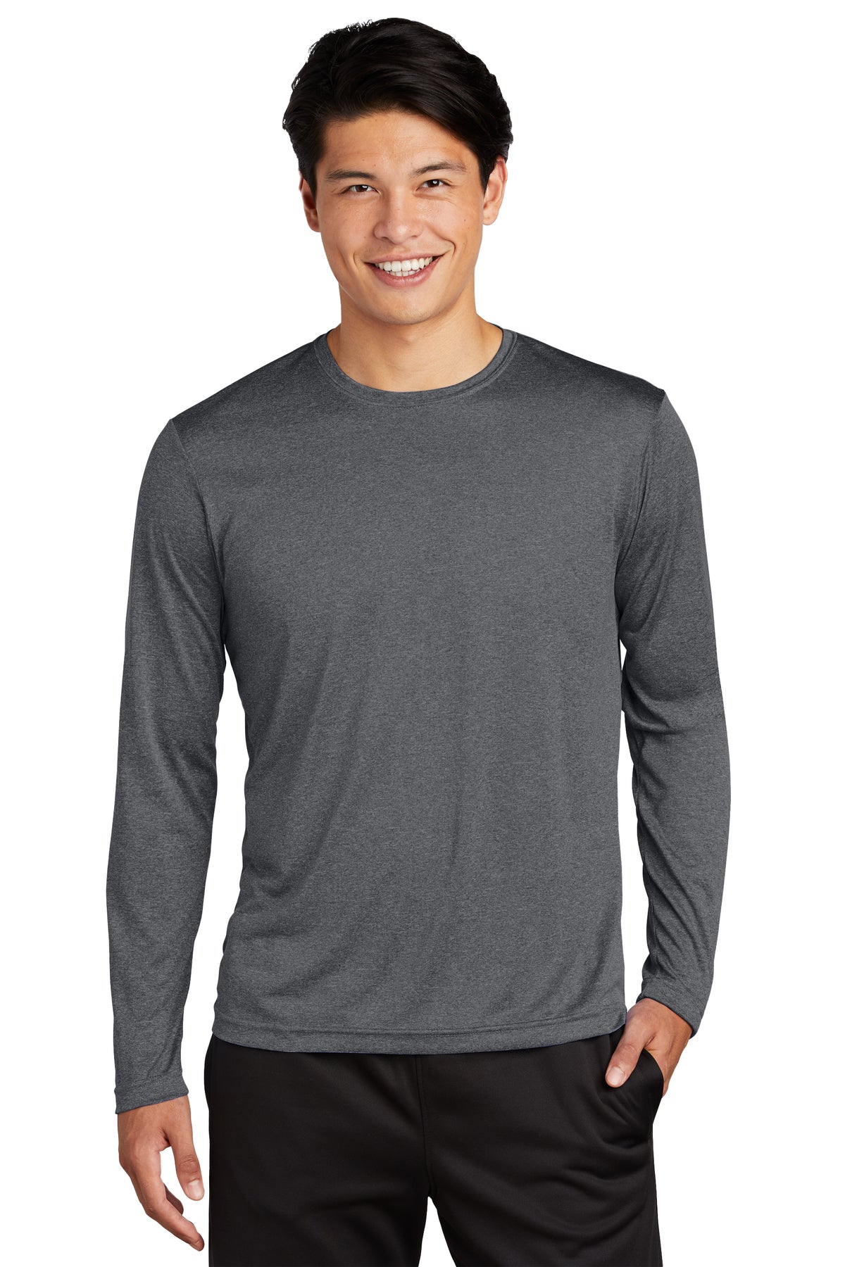 ST360LS  Sport-Tek® Long Sleeve Heather Contender™ Tee - The Lemon Print & Design Studio 