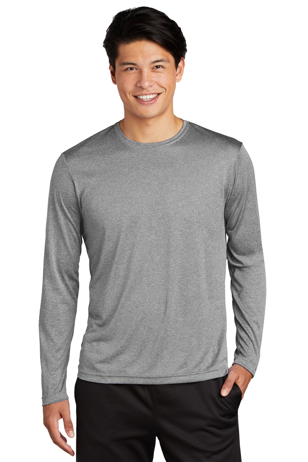 ST360LS  Sport-Tek® Long Sleeve Heather Contender™ Tee - The Lemon Print & Design Studio 