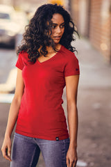 LNEA101 New Era® Women's Heritage Blend V-Neck Tee