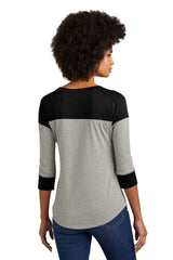 LNEA104 New Era® Women's Heritage Blend 3/4-Sleeve Baseball Raglan Tee