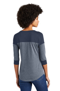 LNEA104 New Era® Women's Heritage Blend 3/4-Sleeve Baseball Raglan Tee