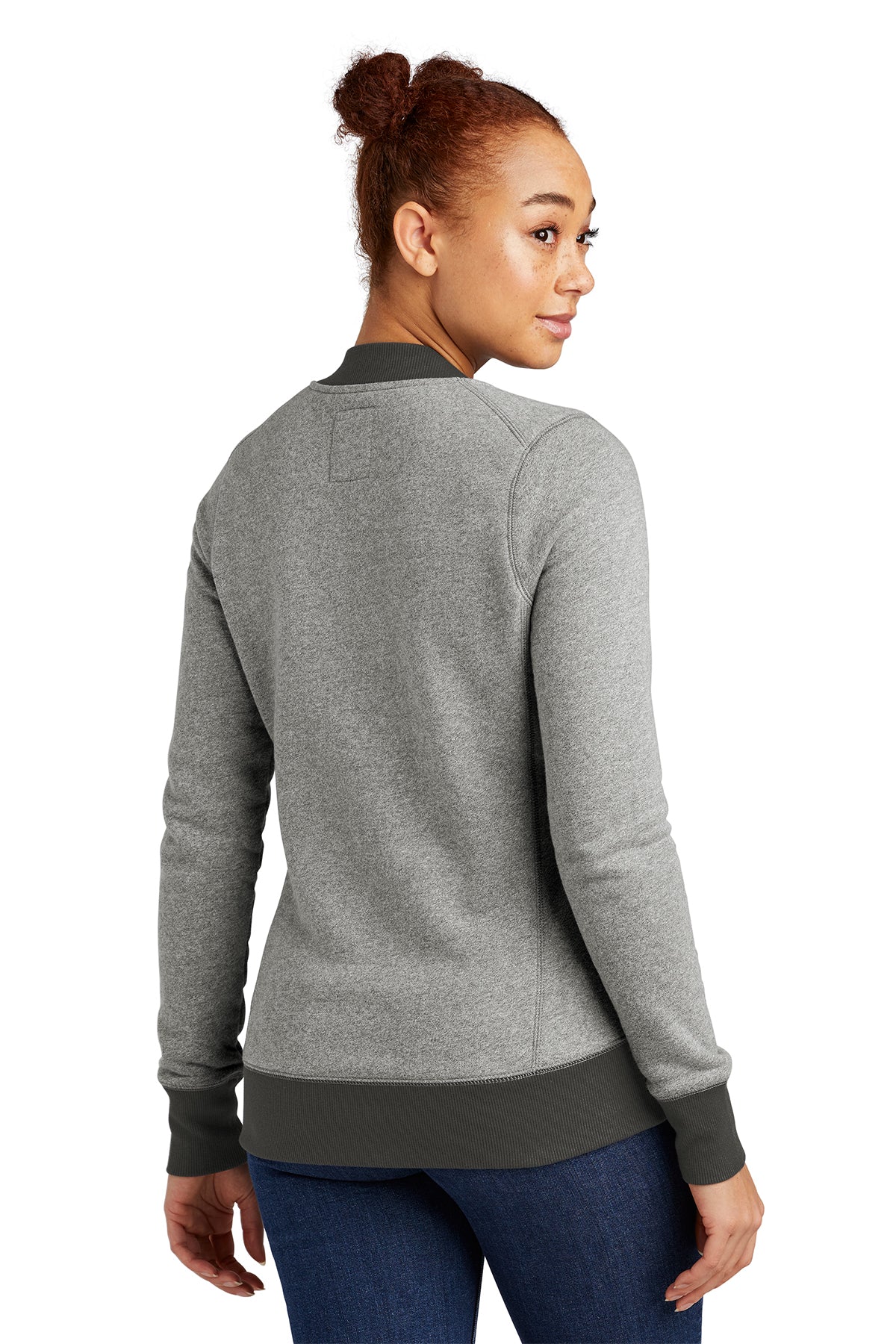 LNEA503 New Era® Women's French Terry Baseball Full-Zip