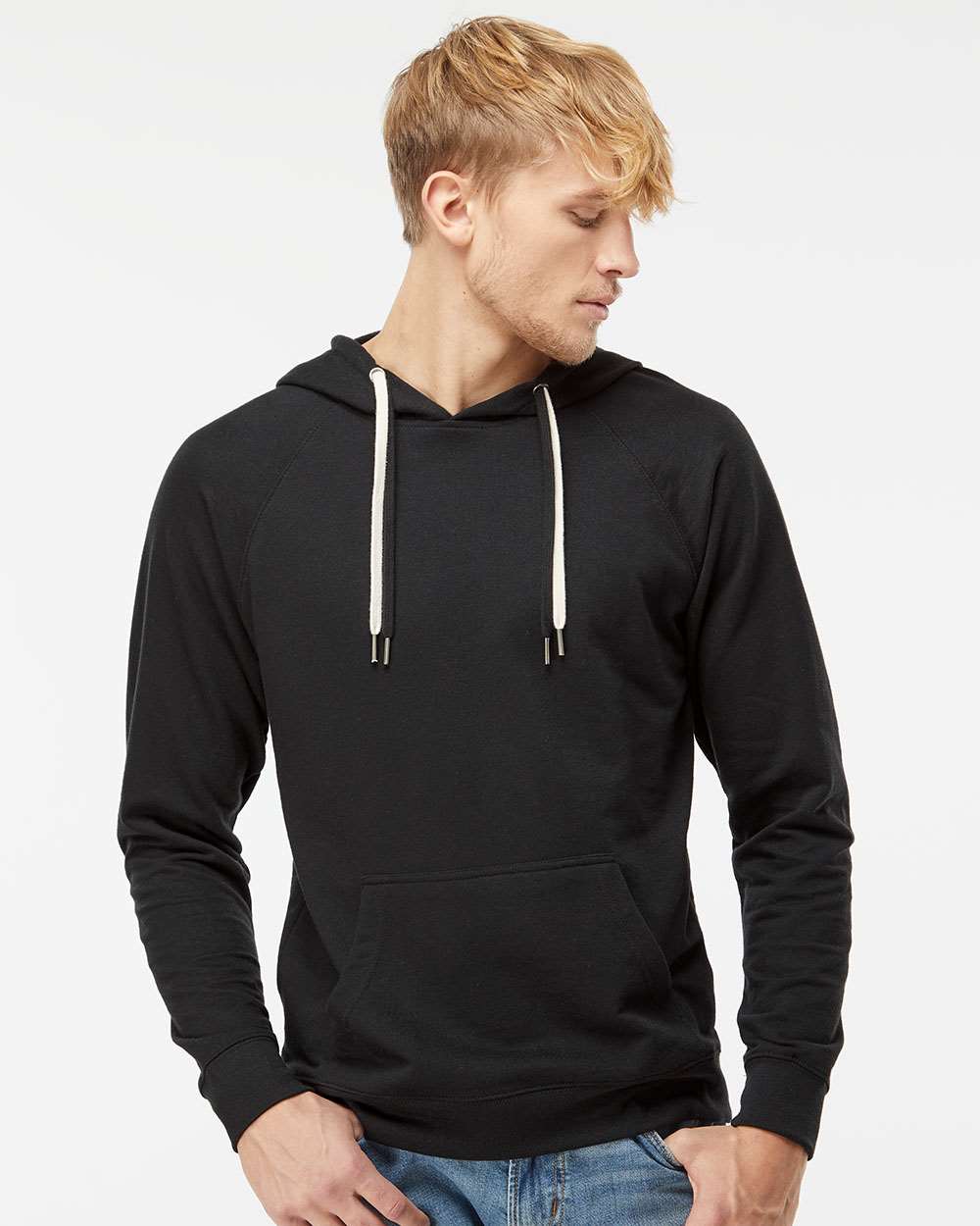 Independent Trading Co. - Unisex Lightweight Loopback Terry Hooded Pullover | SS1000 - The Lemon Print & Design Studio 