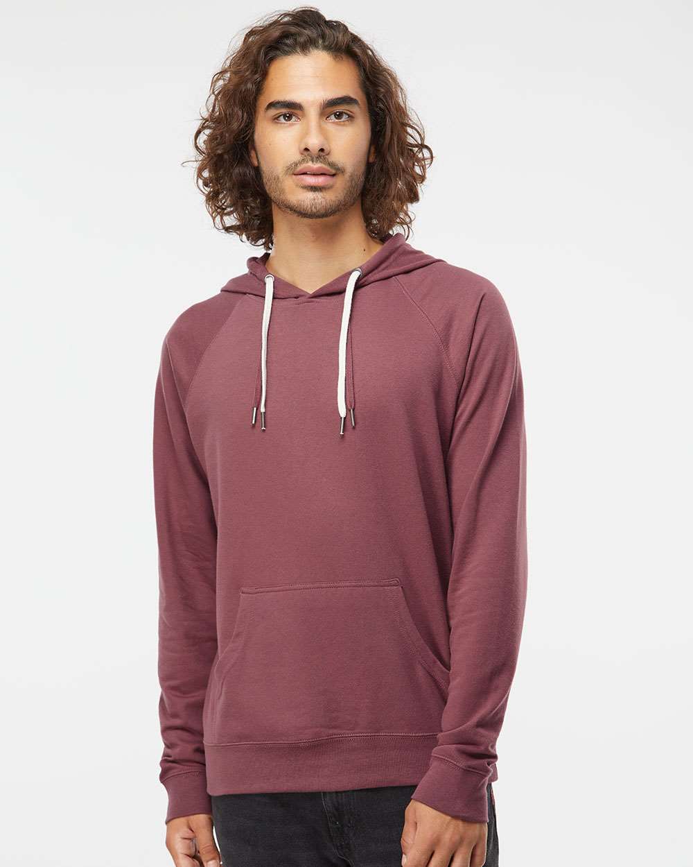Independent Trading Co. - Unisex Lightweight Loopback Terry Hooded Pullover | SS1000 - The Lemon Print & Design Studio 