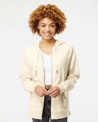 Independent Trading Co. Icon Lightweight Loopback Terry Full-Zip Hooded Sweatshirt | SS1000Z - The Lemon Print & Design Studio 