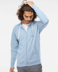Independent Trading Co. Icon Lightweight Loopback Terry Full-Zip Hooded Sweatshirt | SS1000Z - The Lemon Print & Design Studio 