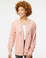 Independent Trading Co. Icon Lightweight Loopback Terry Full-Zip Hooded Sweatshirt | SS1000Z - The Lemon Print & Design Studio 