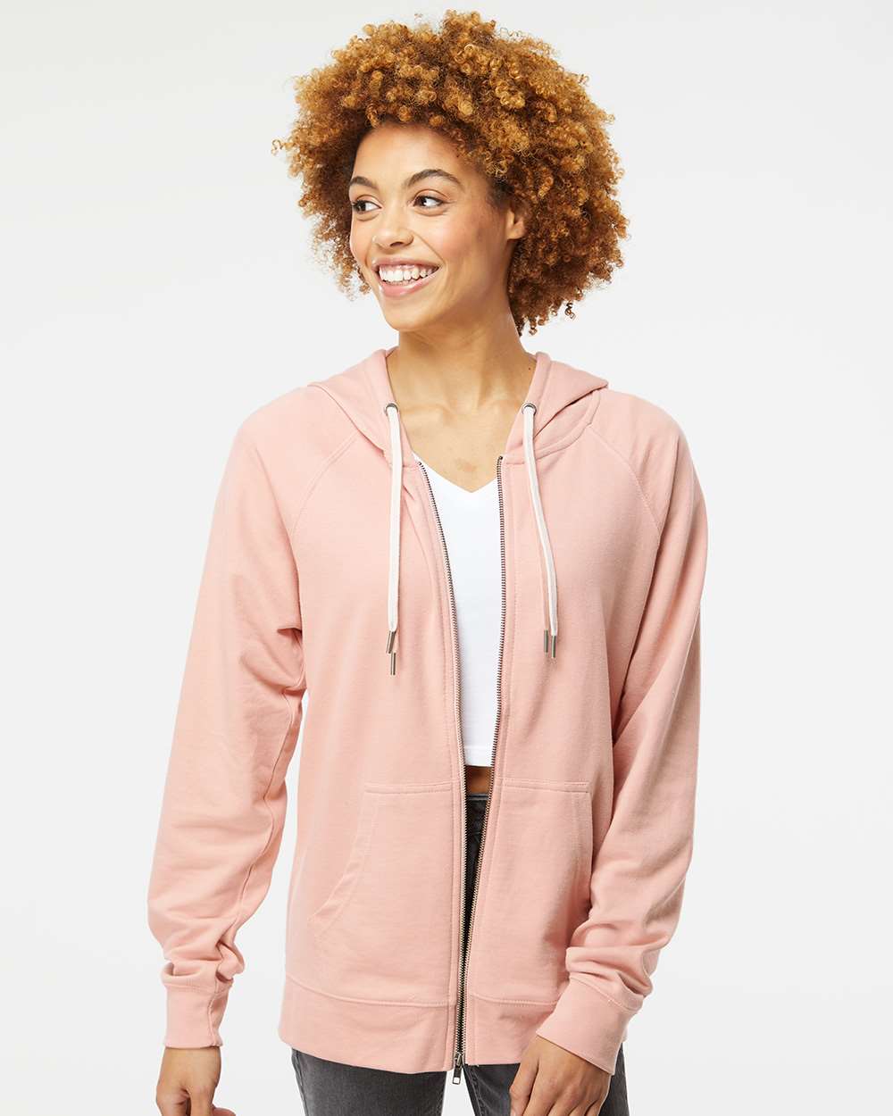 Independent Trading Co. Icon Lightweight Loopback Terry Full-Zip Hooded Sweatshirt | SS1000Z - The Lemon Print & Design Studio 
