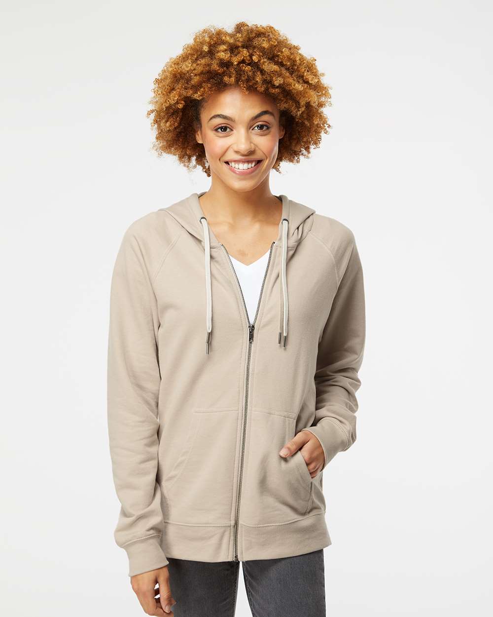 Independent Trading Co. Icon Lightweight Loopback Terry Full-Zip Hooded Sweatshirt | SS1000Z - The Lemon Print & Design Studio 