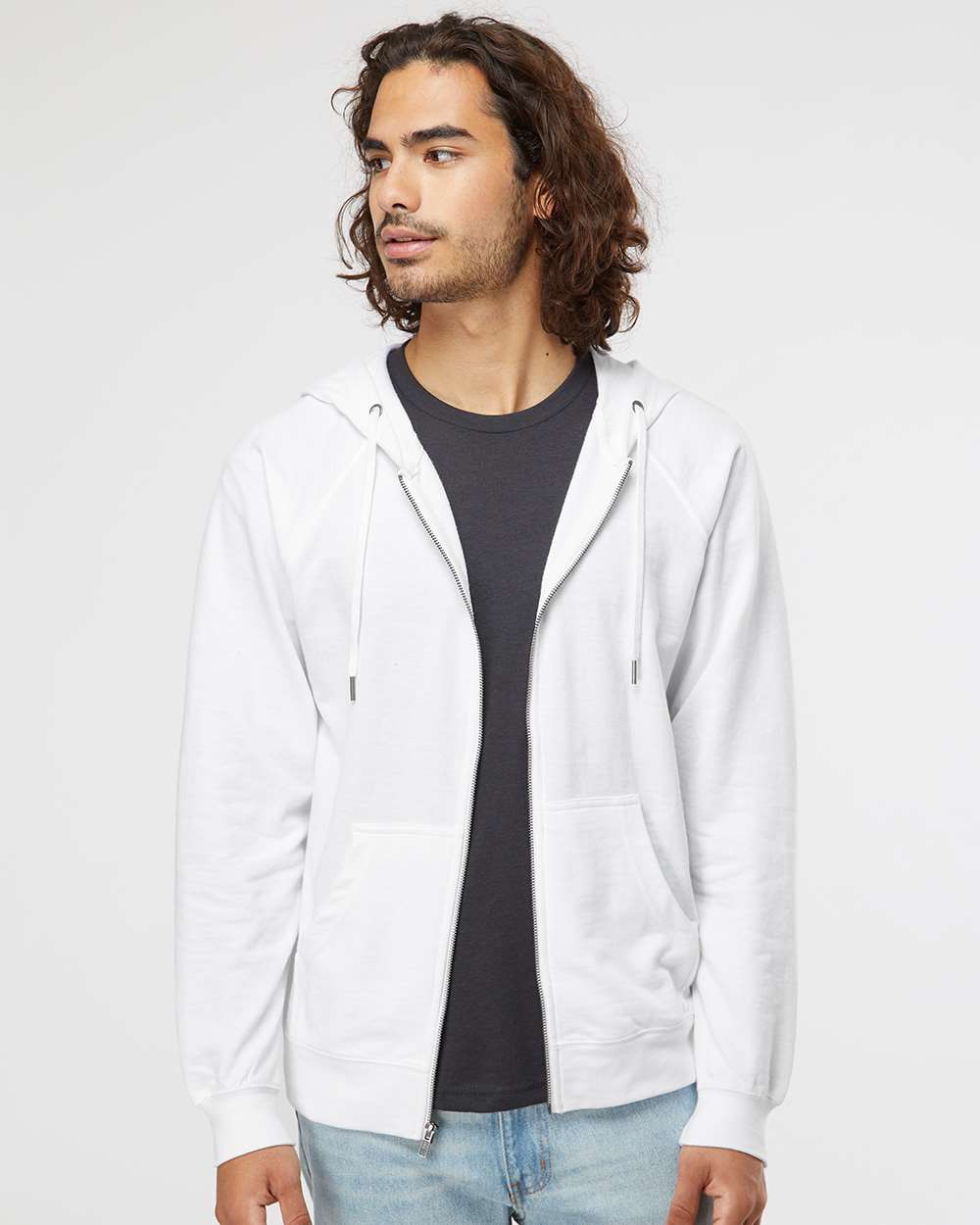 Independent Trading Co. Icon Lightweight Loopback Terry Full-Zip Hooded Sweatshirt | SS1000Z - The Lemon Print & Design Studio 