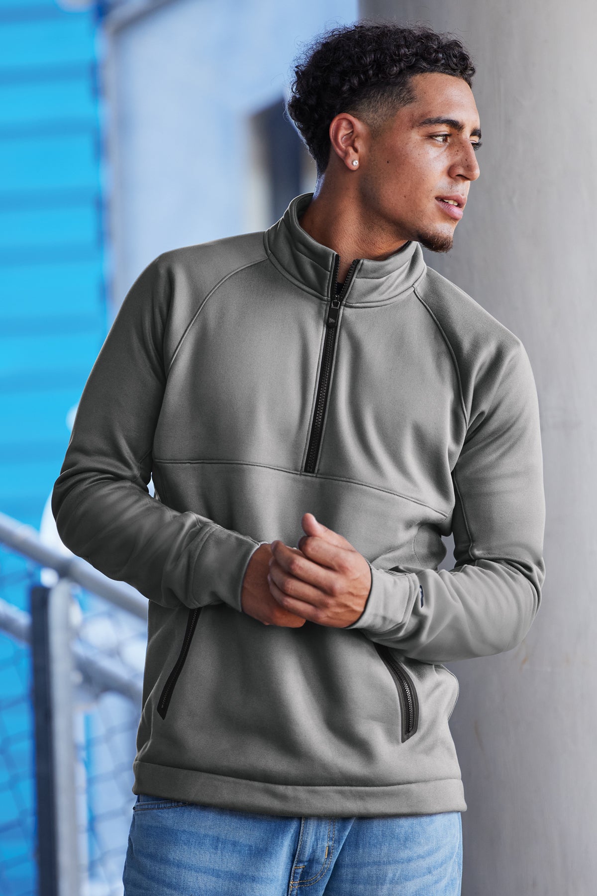 NEA523 New Era® Venue Fleece 1/4-Zip Pullover