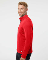 Adidas Men's 3-Stripes Double-Knit Quarter-Zip Pullover A482