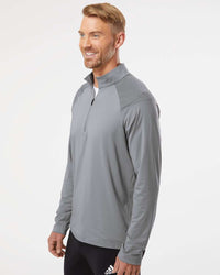 Adidas Men's Ultimate365 Lightweight Shoulder Stripe Quarter-Zip Pullover A520