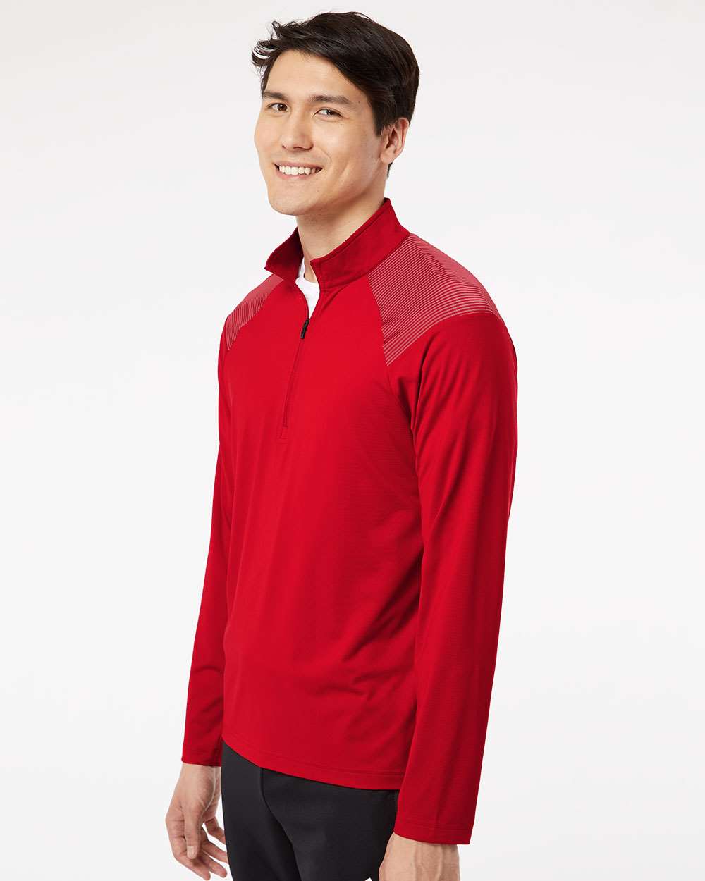 Adidas Men's Ultimate365 Lightweight Shoulder Stripe Quarter-Zip Pullover A520