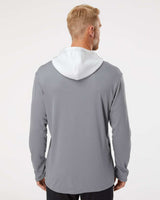 Adidas Men's Textured Mixed Media Midweight Hooded Sweatshirt A530