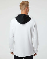 Adidas Men's Textured Mixed Media Midweight Hooded Sweatshirt A530