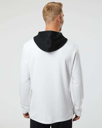 Adidas Men's Textured Mixed Media Midweight Hooded Sweatshirt A530
