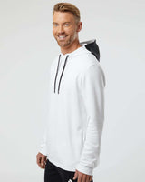 Adidas Men's Textured Mixed Media Midweight Hooded Sweatshirt A530