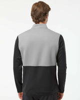 Adidas Men's Textured Mixed Media Quarter-Zip Pullover A532