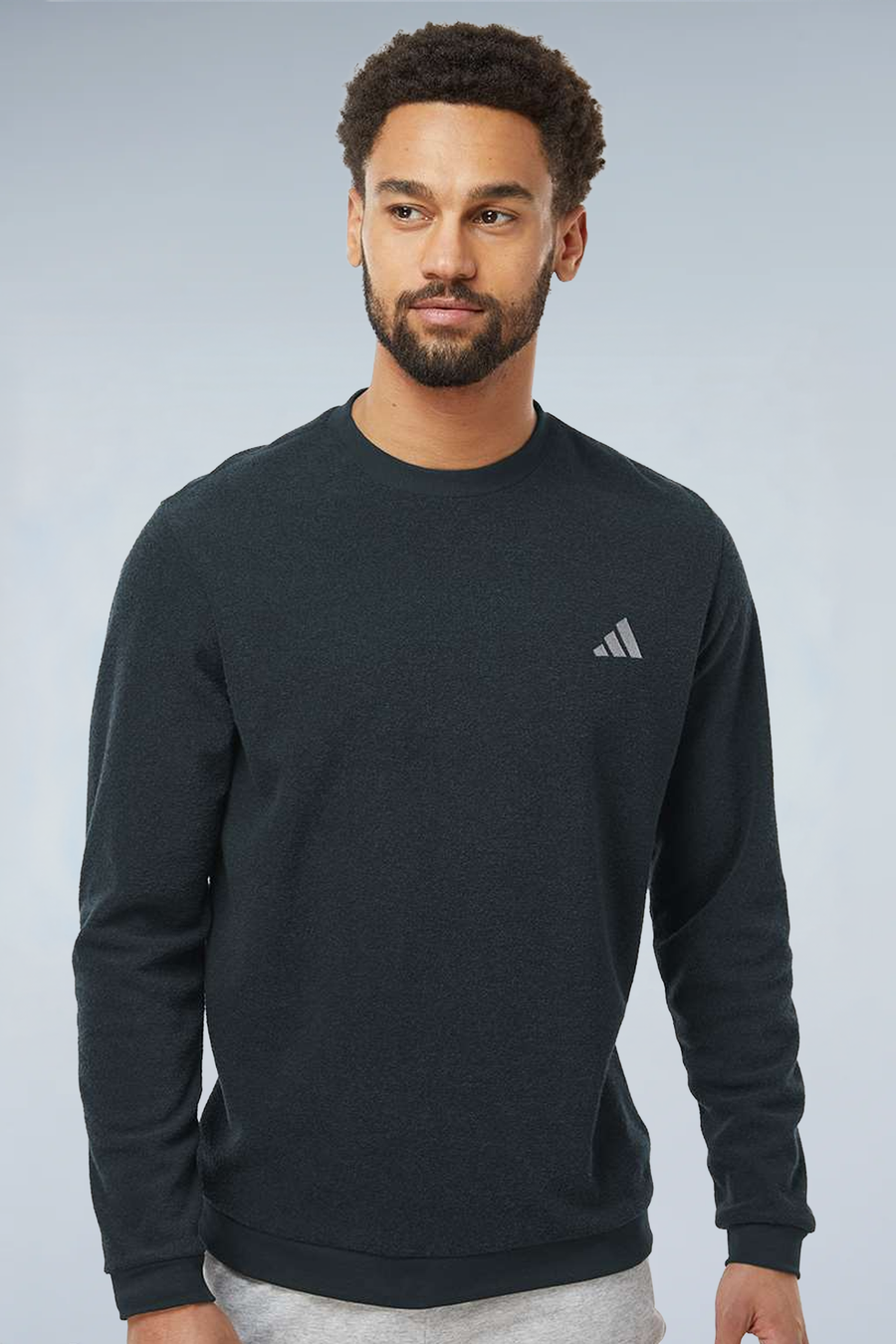 Adidas Men's Terry Loop Crewneck Sweatshirt A586