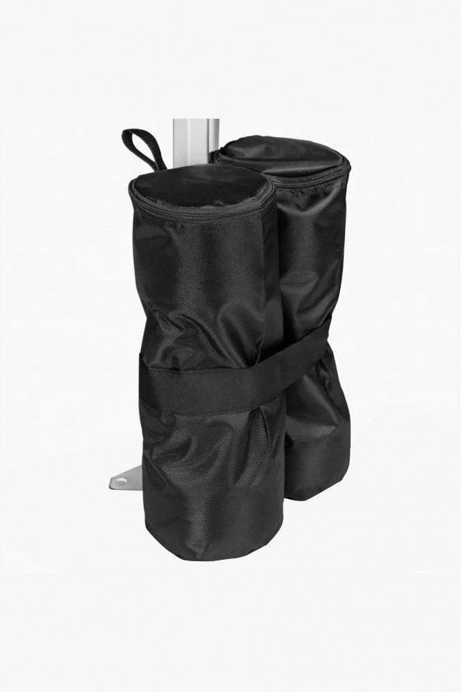 Black sandbag weights for canopy tent legs