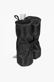 Black sandbag weights for canopy tent legs