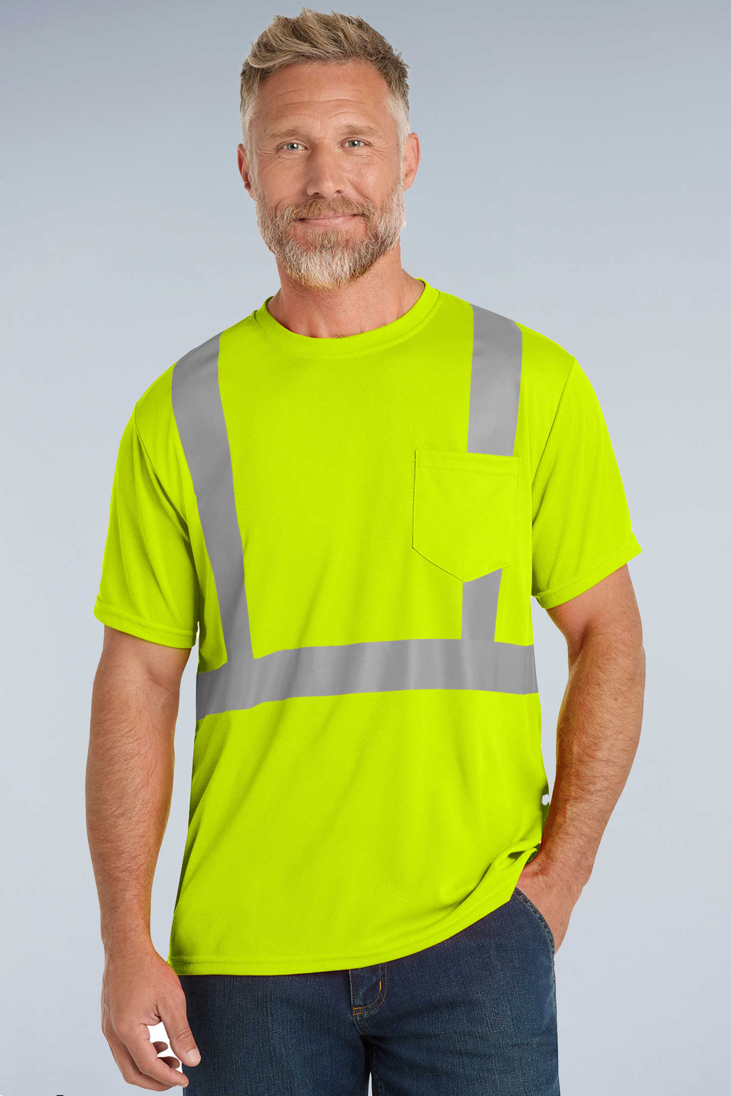 CornerStone® ANSI 107 Class 2 Mesh Tee | CS200 - The Lemon Print & Design Studio 
