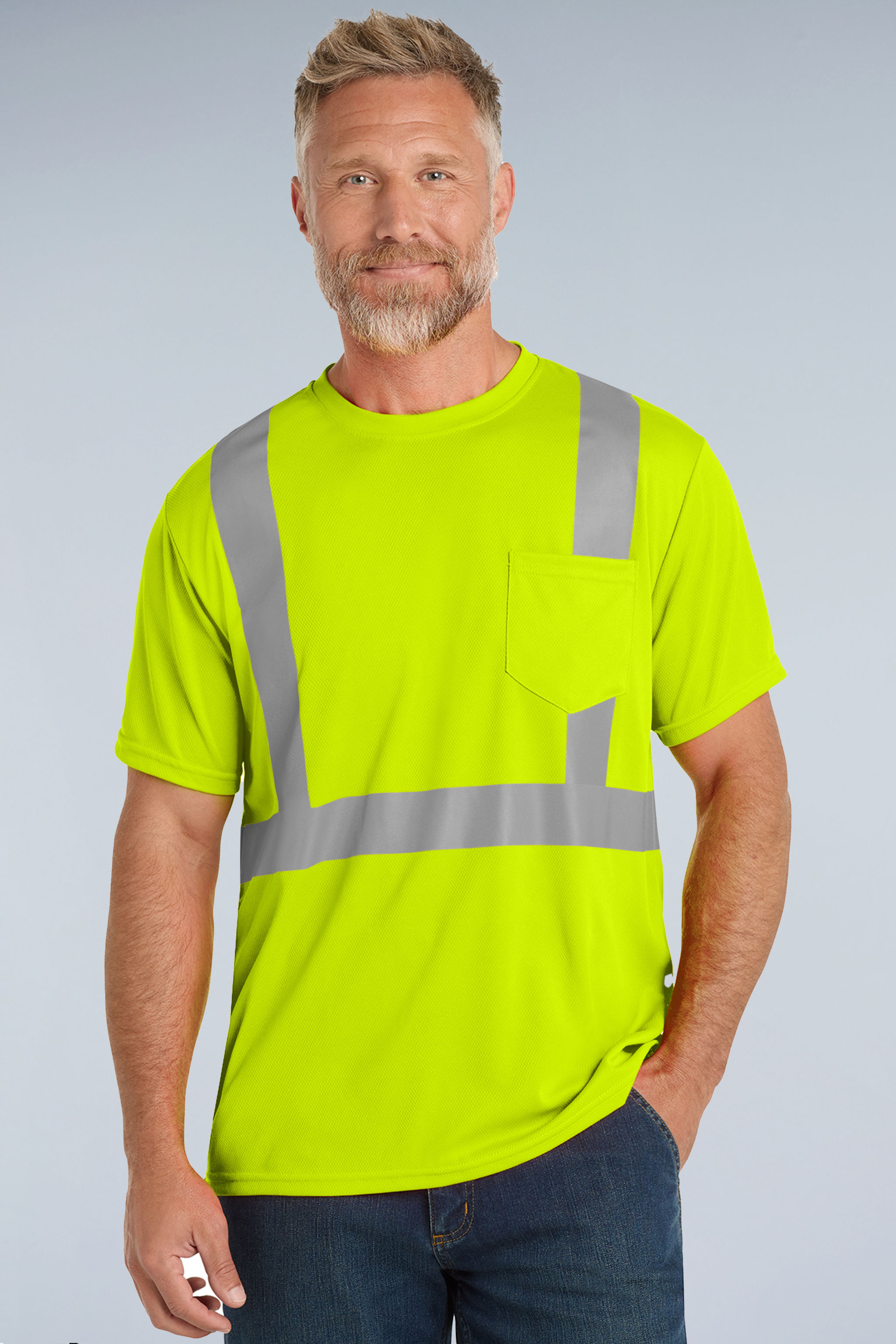 CornerStone® ANSI 107 Class 2 Mesh Tee | CS200 - The Lemon Print & Design Studio 