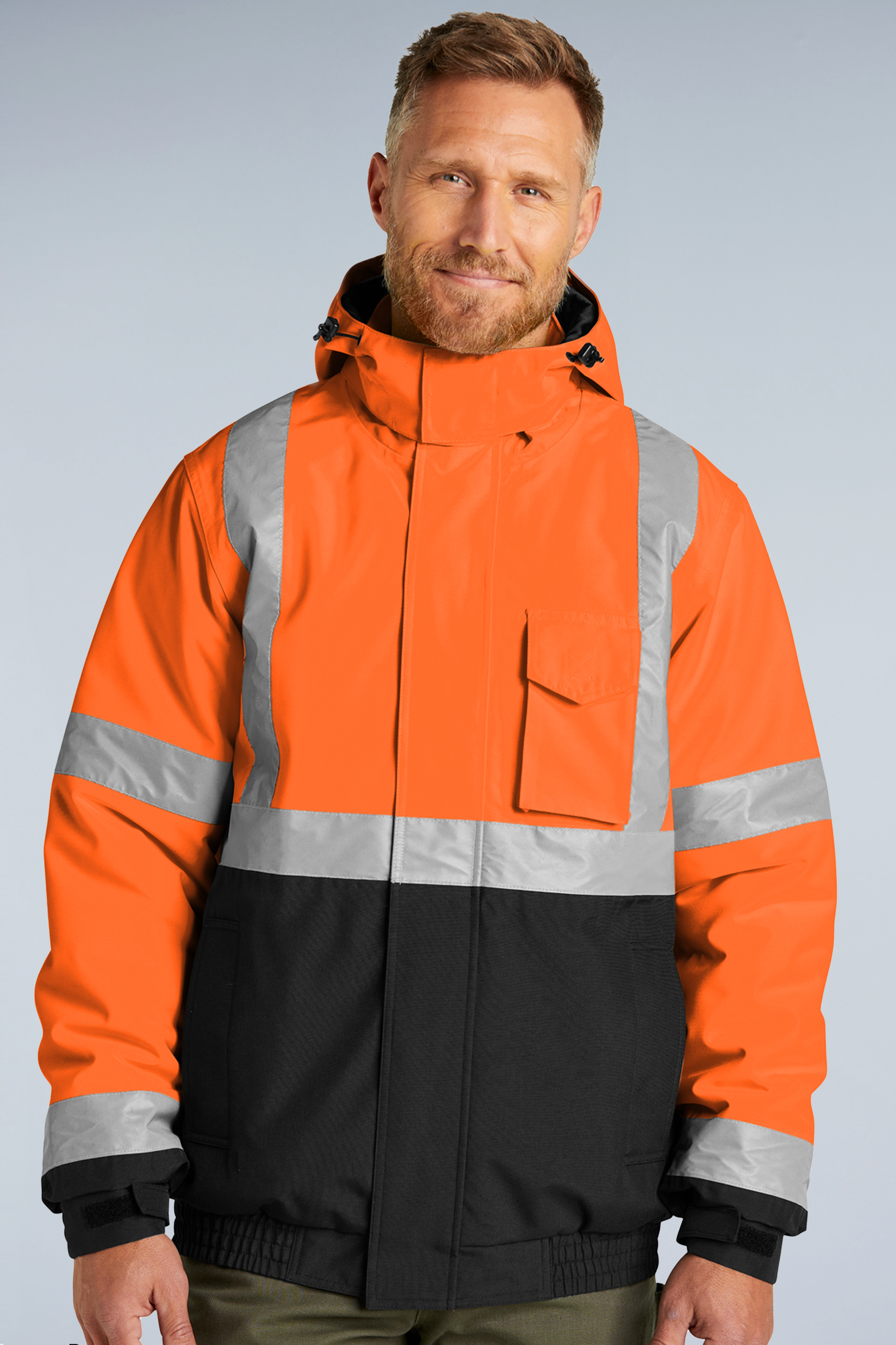 CornerStone® ANSI 107 Class 3 Economy Waterproof Insulated Bomber Jacket | CSJ500 - The Lemon Print & Design Studio 