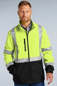 CornerStone® ANSI 107 Class 3 Soft Shell Jacket | CSJ503 - The Lemon Print & Design Studio 