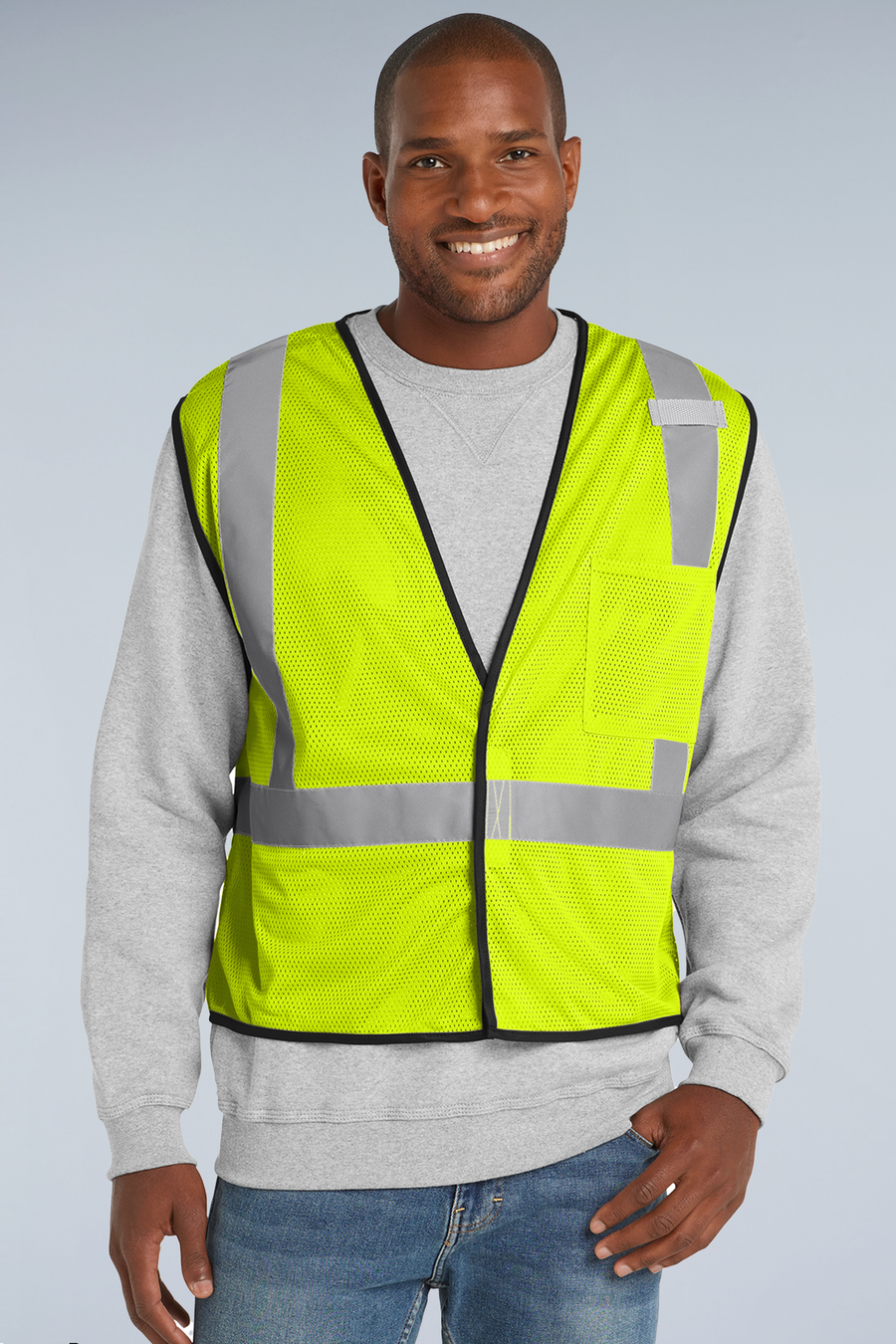 CornerStone ® ANSI 107 Class 2 Economy Mesh One-Pocket Vest | CSV100