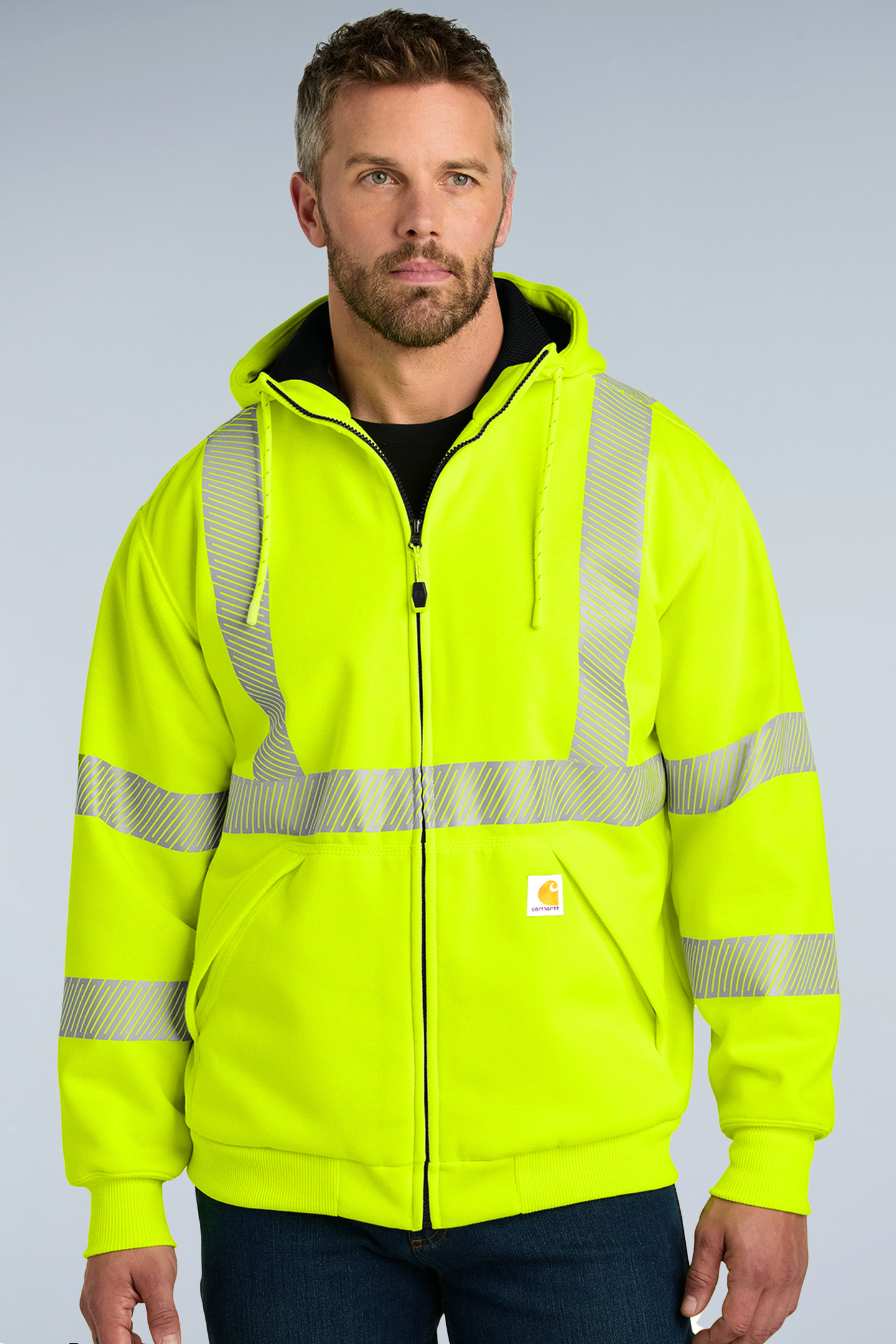 Carhartt® ANSI 107 Class 3 Lined Full-Zip Sweatshirt | CT104988 - The Lemon Print & Design Studio 
