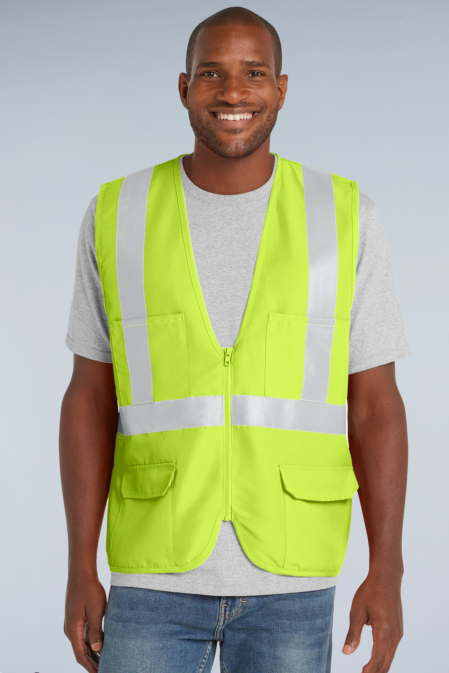 CornerStone® - ANSI 107 Class 2 Mesh Back Safety Vest | CSV405 - The Lemon Print & Design Studio 