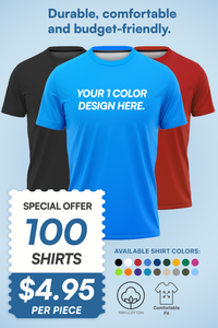 Best Value T-Shirt Package - 100 Shirts
