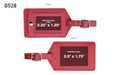 Toscano Genuine Leather Luggage Tag